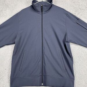 Boardroom‎ Jacket Adult Medium Gray Eco Apparel Full Zip Mock Neck Outdoor Mens